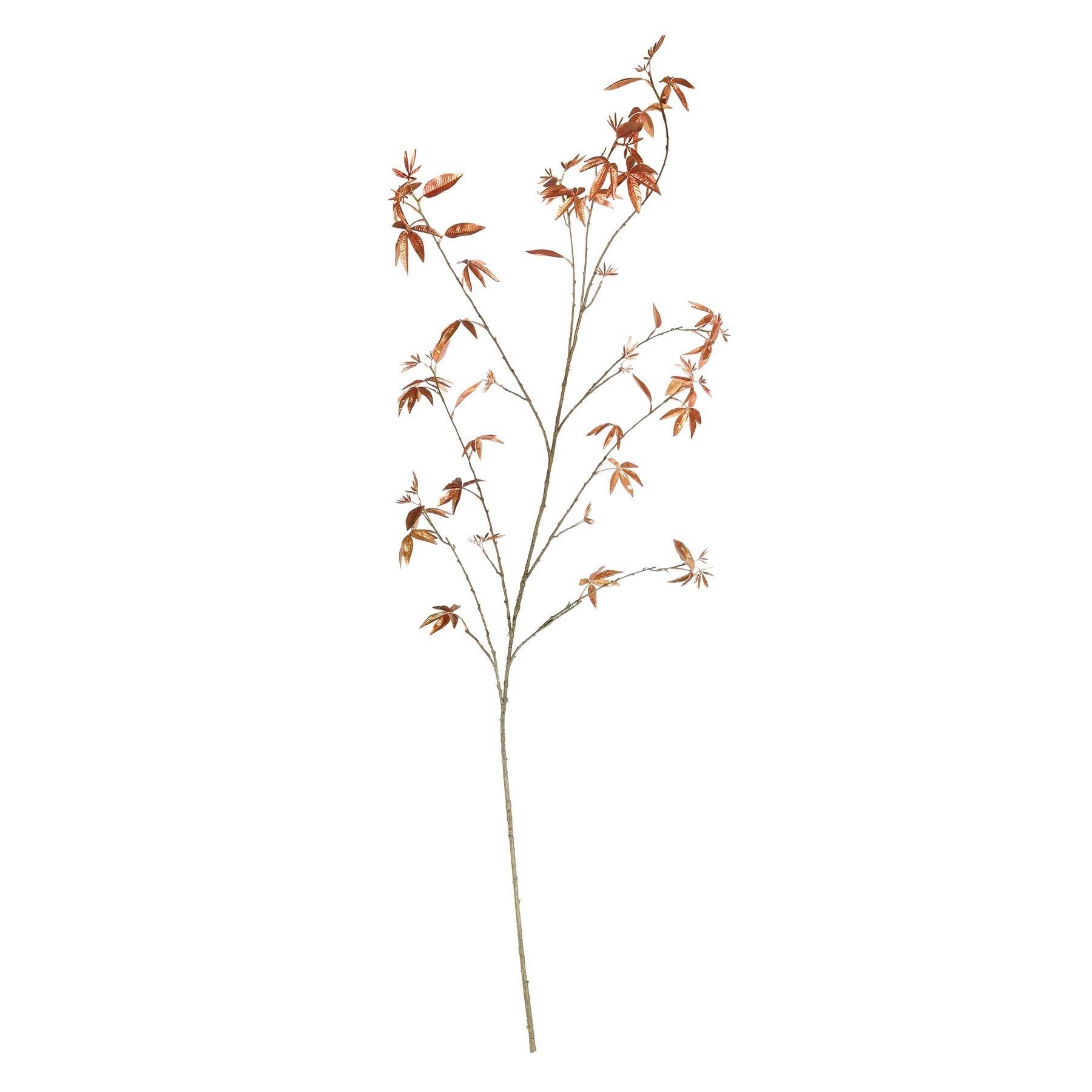 Botanica Metallic Orange Acer Leaf Branch (172cm)